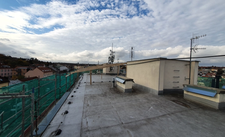 Izolace a zateplení střechy a teras Belohorska - 2